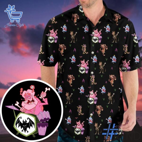 Stylish Monsters Cereal Pattern Halloween Hawaiian Shirt designed for all-day comfort.