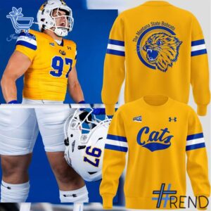Trendy Montana State Bobcats Gold Rush Hoodie perfect for casual and streetwear outfits.