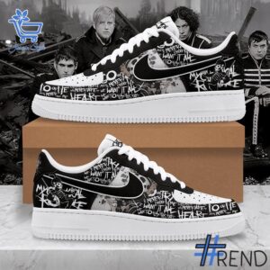 Stylish My Chemical Romance Heart Nike Air Force designed for all-day comfort.