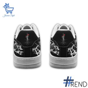 Stylish My Chemical Romance Heart Nike Air Force designed for all-day comfort.
