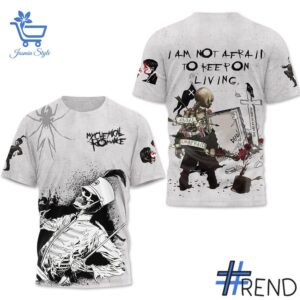Take on every challenge with the My Chemical Romance I Am Not Afraird To Keep On Living Shirt.