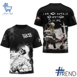Take on every challenge with the My Chemical Romance I Am Not Afraird To Keep On Living Shirt.