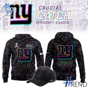 The New York Giants Crucial Catch Hoodie adds a colorful spark to your wardrobe.