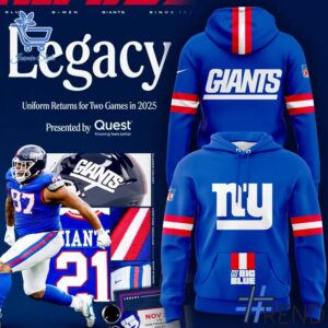 The New York Giants Legacy Hoodie adds a colorful spark to your wardrobe.