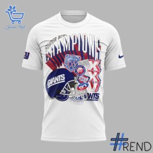 Versatile New York Giants Super Bowl XXV Shirt perfect for casual and sporty looks.