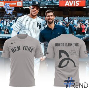 Take on every challenge with the New York Yankees Novak Djokovic Shirt.
