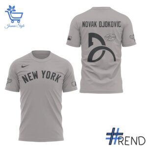 Take on every challenge with the New York Yankees Novak Djokovic Shirt.