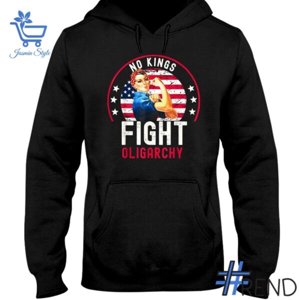 The No Kings Fight Oligarchy Shirt adds a colorful spark to your wardrobe.