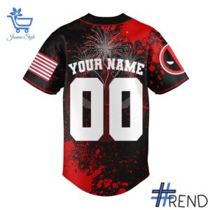 The Notre Dame Fighting Irish Deadpool Baseball Jersey is built for bold street style.