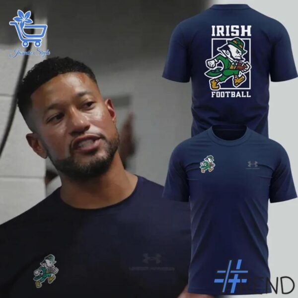 Trendy Notre Dame Fighting Irish Leprechaun Collection Shirt perfect for casual and streetwear outfits.