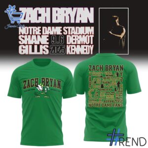 Stylish Notre Dame Fighting Irish Zach Bryan Shirt Hoodie designed for all-day comfort.
