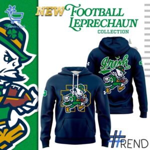 Experience the sleek design of the Notre Dame The Fighting Irish Hoodie.