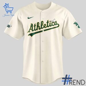 Versatile Oakland Athletics Peanuts Snoopy Baseball Jersey perfect for casual and sporty looks.