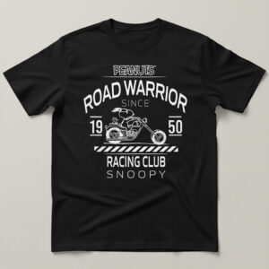 Trendy Peanuts Road Warrrior Racing Club Snoopy Shirt perfect for casual and streetwear outfits.
