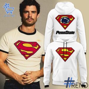 The 1 Penn State Super Man 2025 Hoodie brings street-ready confidence to everyday outfits.