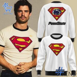 The 2 Penn State Super Man 2025 Hoodie brings street-ready confidence to everyday outfits.