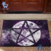 Stylish Pentagram Moon Wicca Witch Doormat designed for all-day comfort.