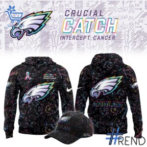 Stylish Philadelphia Eagles Crucial Catch Hoodie designed for all-day comfort.