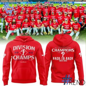 Stylish Philadelphia Phillies BACK TO BACK NL EAST CHAMPIONS T Shirt designed for all-day comfort.
