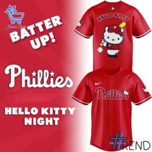 The Philadelphia Phillies Hello Kitty Night Jersey is built for bold street style.