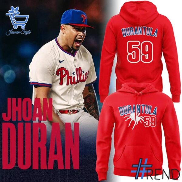 The 2 Philadelphia Phillies Jhoan Duran Durantula Shirt brings street-ready confidence to everyday outfits.