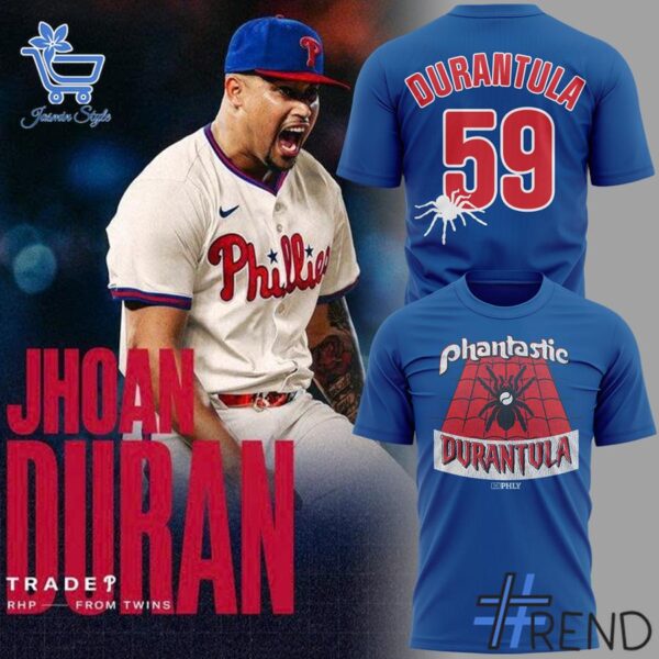 Refresh your collection with the timeless 2 Philadelphia Phillies Jhoan Duran Spider Hoodie.