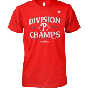 Trendy Philadelphia Phillies National League East Division Champions Shirt perfect for casual and streetwear outfits.