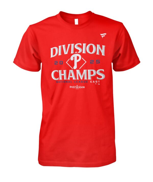 Trendy Philadelphia Phillies National League East Division Champions Shirt perfect for casual and streetwear outfits.