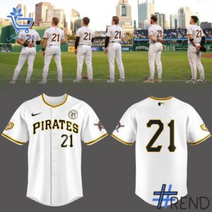 Versatile Pittsburgh Pirates Clemente Jersey perfect for casual and sporty looks.