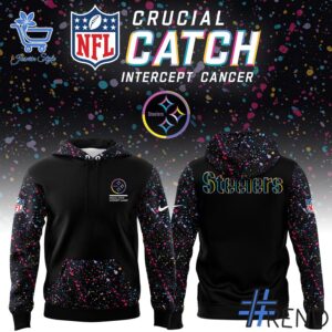 Take on every challenge with the Pittsburgh Steelers NFL Crucial Catch Hoodie.