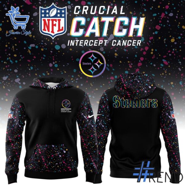Take on every challenge with the Pittsburgh Steelers NFL Crucial Catch Hoodie.