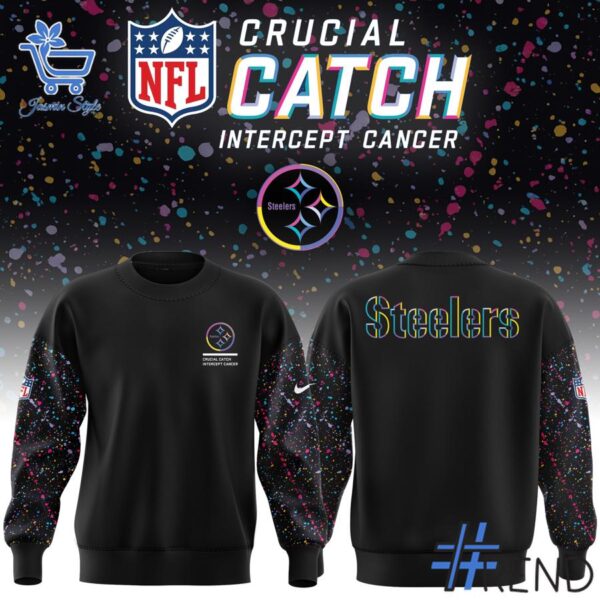 Take on every challenge with the Pittsburgh Steelers NFL Crucial Catch Hoodie.