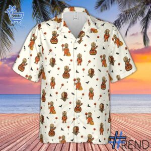 The Pumpkin Sam Trick r Treat Halloween Hawaiian Shirt jpg adds a colorful spark to your wardrobe.