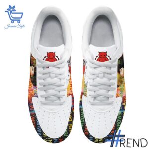 Experience the sleek design of the Radiohead In Rainbows Nike Air Force.