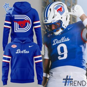 Trendy SMU Mustangs Dallas Hoodie perfect for casual and streetwear outfits.