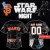 Experience the sleek design of the San Francisco Giants Stars Wars Jersey.