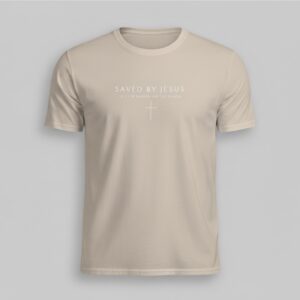 The Saved By Jesus Shirt brings street-ready confidence to everyday outfits.