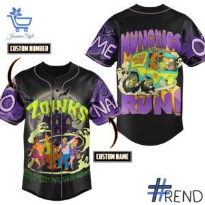 Comfortable Scooby Doo Munchies Run Baseball Jersey designed with attention to detail.