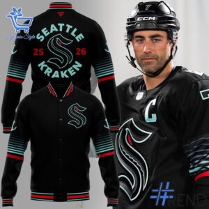 Trendy Seattle Kraken Hockey Darkness Jacket perfect for casual and streetwear outfits.