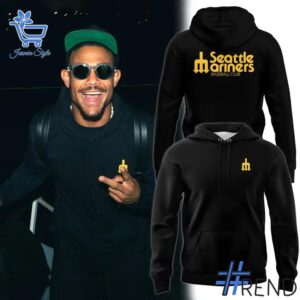 Stylish Seattle Mariners Trident Logo Hoodie designed for all-day comfort.