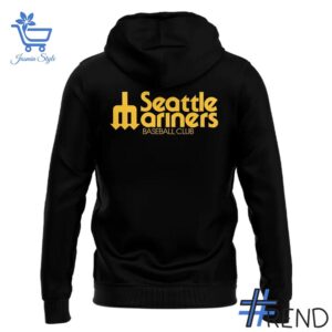 Stylish Seattle Mariners Trident Logo Hoodie designed for all-day comfort.