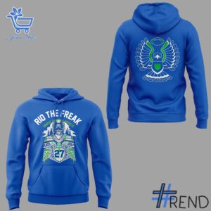 The Seattle Seahawks RIQ THE FREAK Hoodie Shirt adds a colorful spark to your wardrobe.