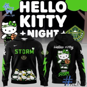 Refresh your collection with the timeless 1 Seattle Storm x Hello Kitty 2025 Hoodie.