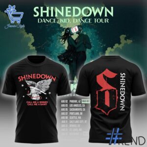 Experience the sleek design of the Shinedown Call Me A Sinner Shirt.