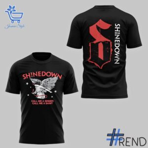Experience the sleek design of the Shinedown Call Me A Sinner Shirt.