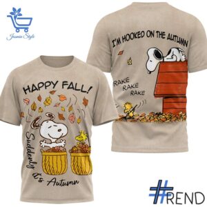 Refresh your collection with the timeless Snoopy Happy Fall Shirt.