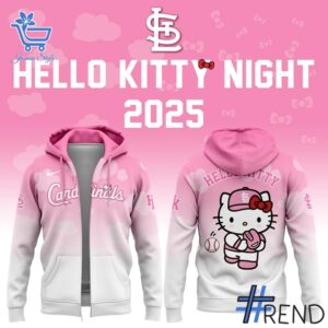 The St Louis Cardinals x Hello Kitty Night hoodie is built for bold street style.