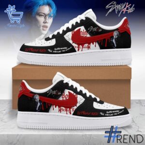 The Stray Kids Halloween Nike Air Force is built for bold street style.