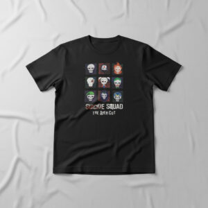 The Suicide Squad T Shirt adds a colorful spark to your wardrobe.