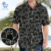 Trendy Suspicious Cats Hawaiian Shirt perfect for casual and streetwear outfits.